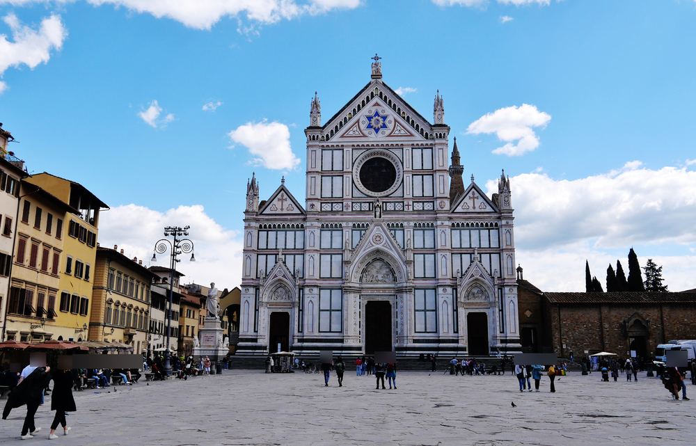 Façade de la basilique Santa Croce, à Florence